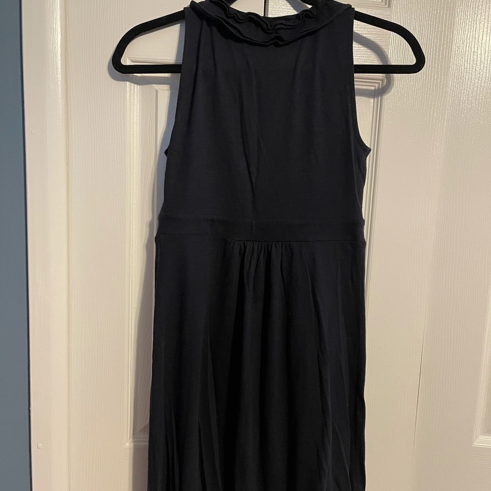 NWOT LOFT navy sleeveless V neck dress in size XXSP - Picture 4 of 4